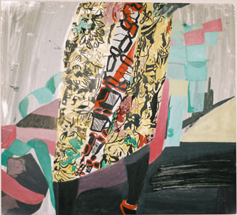 Lady in a skirt, Oil on Aluminium